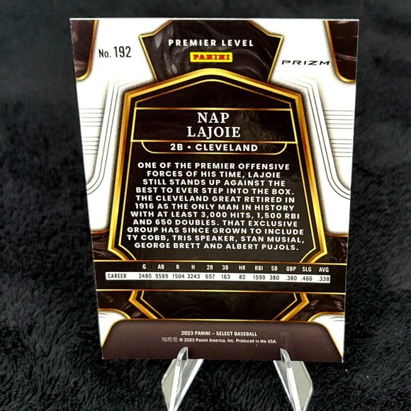 2023 Select Nap Lajoie Elephant Skin Prizm Premier Level #164 SSP Case Hit - Picture 2 of 2